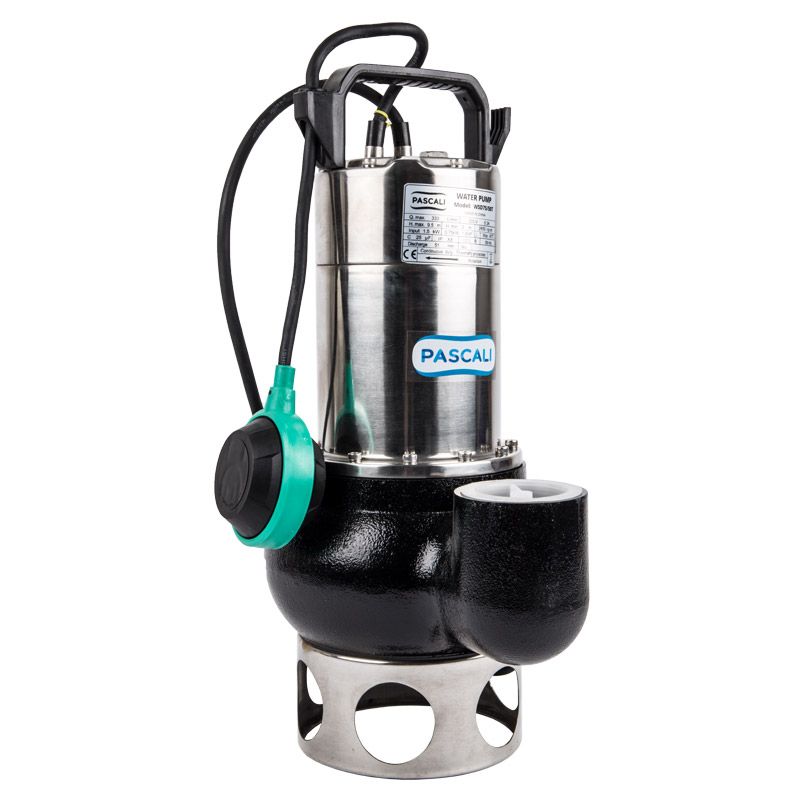 pascali pump sewage submers 50mm 0.75kw 230v s/s